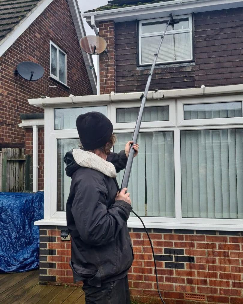 Residential window cleaning on Hayling Island